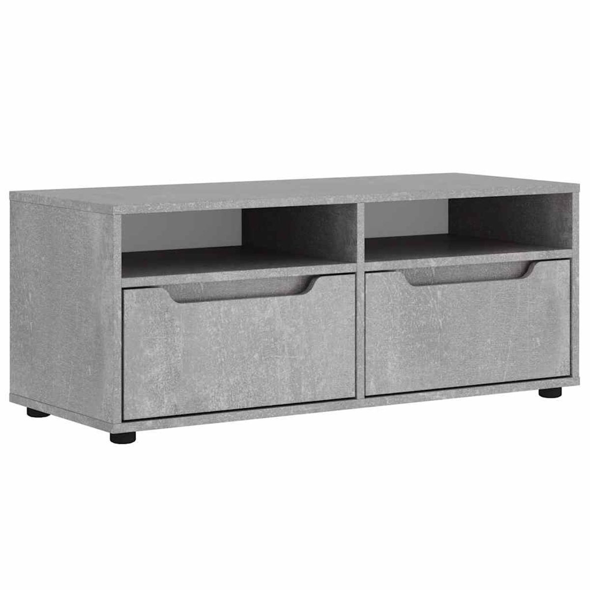 Mueble de TV Visnes 2 cajones + 2 compartimentos 38x100x40 cm