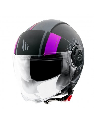 MT Helmets - Casco MT of502 sv viale sv phantom c8 rosa fluor mate