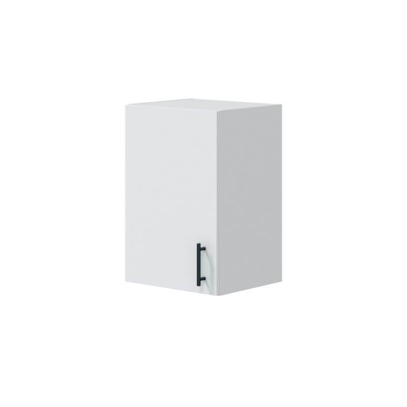 MOBELCENTER- Mueble Alto de Cocina para Colgar de 40 cm, Módulo 1 Puerta Reversible, Acabado Color Blanco Brillo, Medidas: 40cm x 34cm x 59cm(1530)