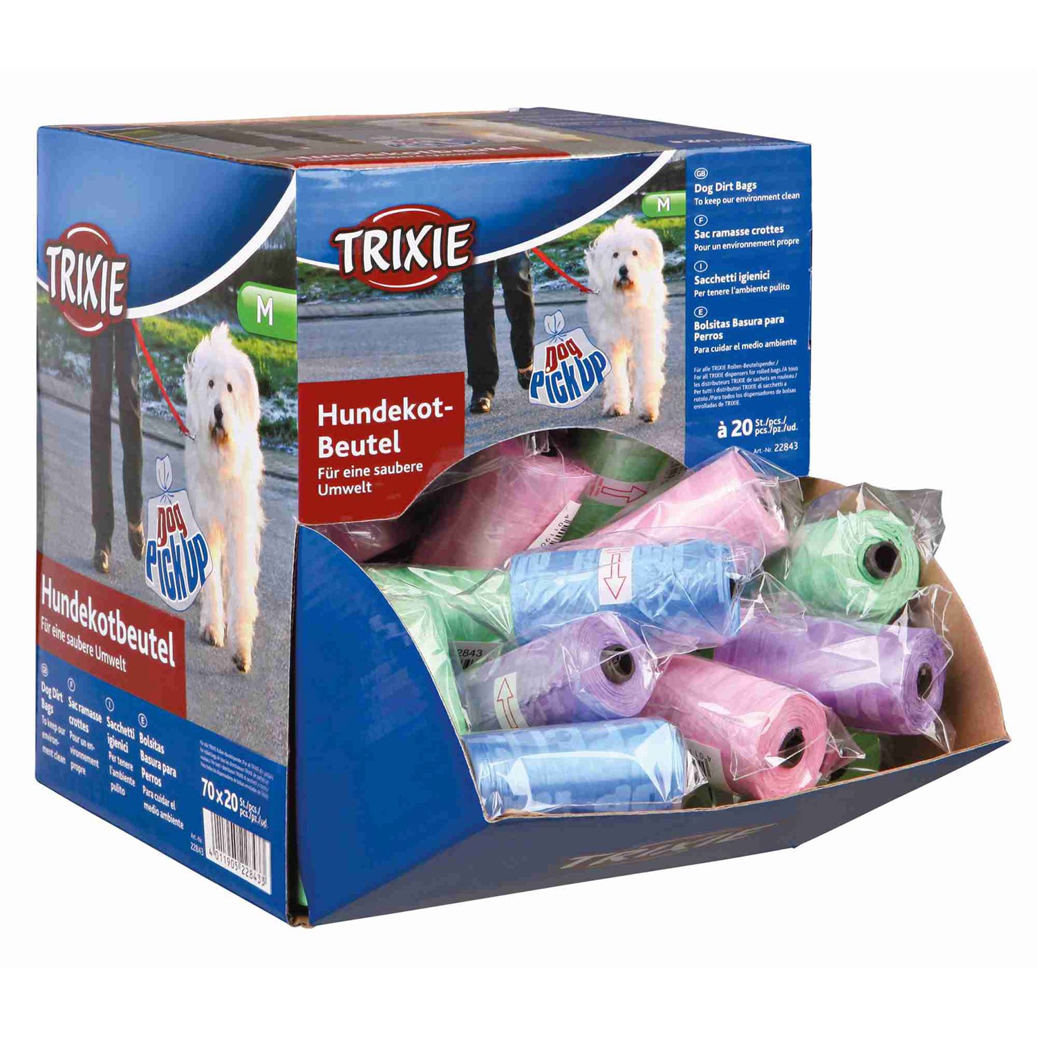 TRIXIE Surtido Bolsitas Basura para Perros - Pack de 70 unidades surtido