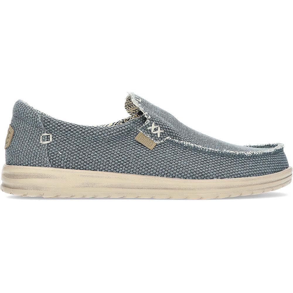 Mocasines Dude Mikkabraided Verde Militar - Cómodos y Ligeros