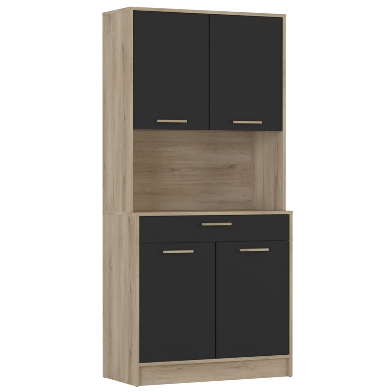 Módulo Inferior Cocina Eko 80 Cm 2 Puertas 2 Cajones Armario