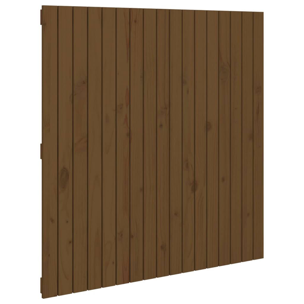 vidaXL Cabecero de cama de pared madera maciza pino 108x3x110cm