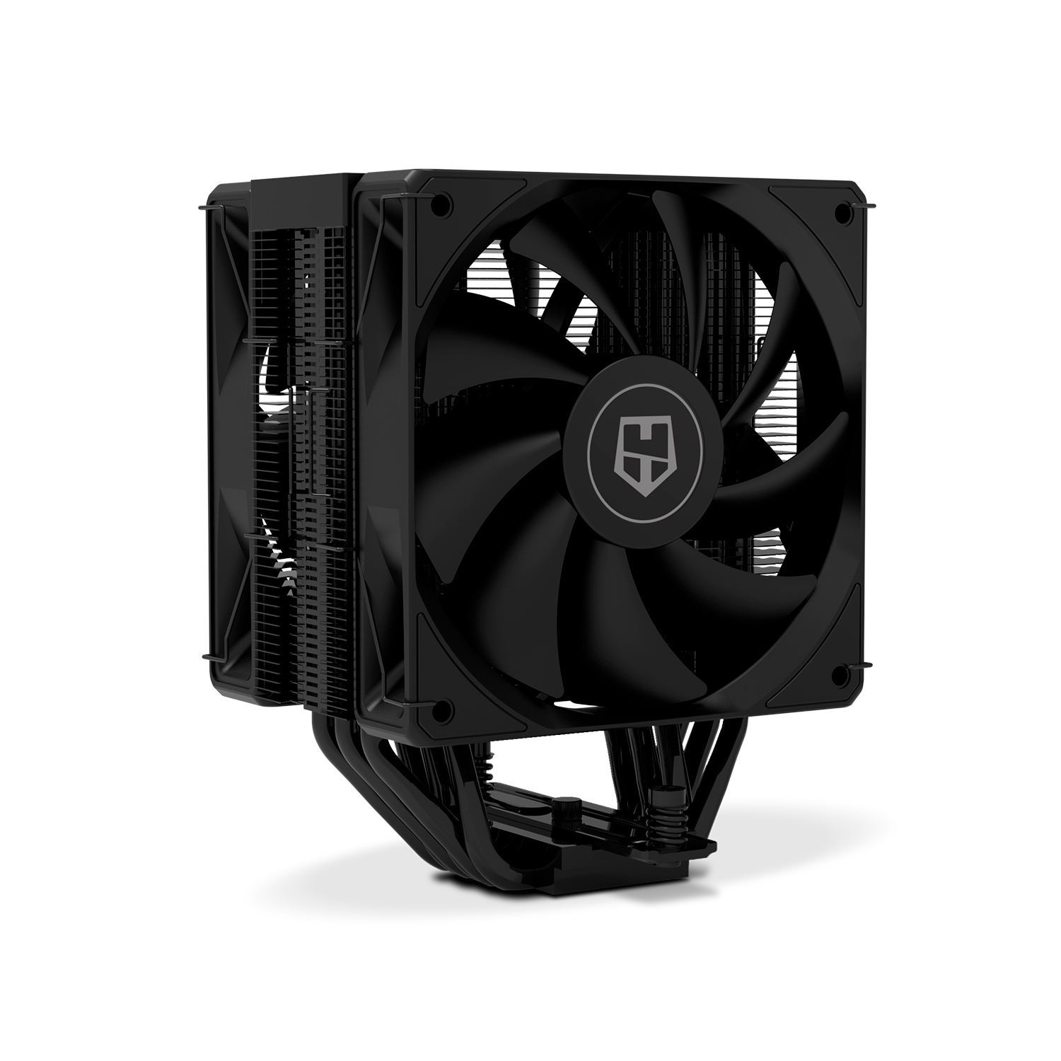 NOX XTREME PRODUCTS Hummer H-200 LCD - Disipador de CPU con Pantalla LCD, Ventilador ARGB de 120 mm con PWM, Seis Heatpipes de Cobre, Alto Rendimiento Térmico, Compatible con Intel y AMD, Negro