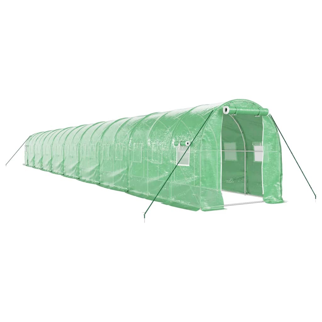 vidaXL Invernadero con estructura de acero verde Multitalles