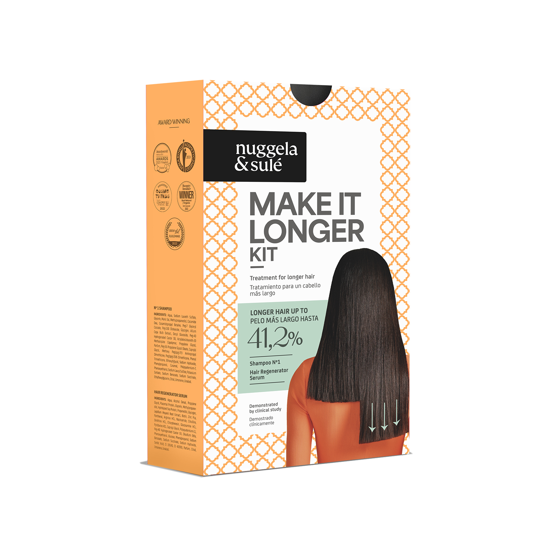 Make It Longer Kit - Acelera el Crecimiento del Cabello. Con Estudio Clínico* cod.REG 2019-102-702.19.A/B* - Nuggela & Sulé