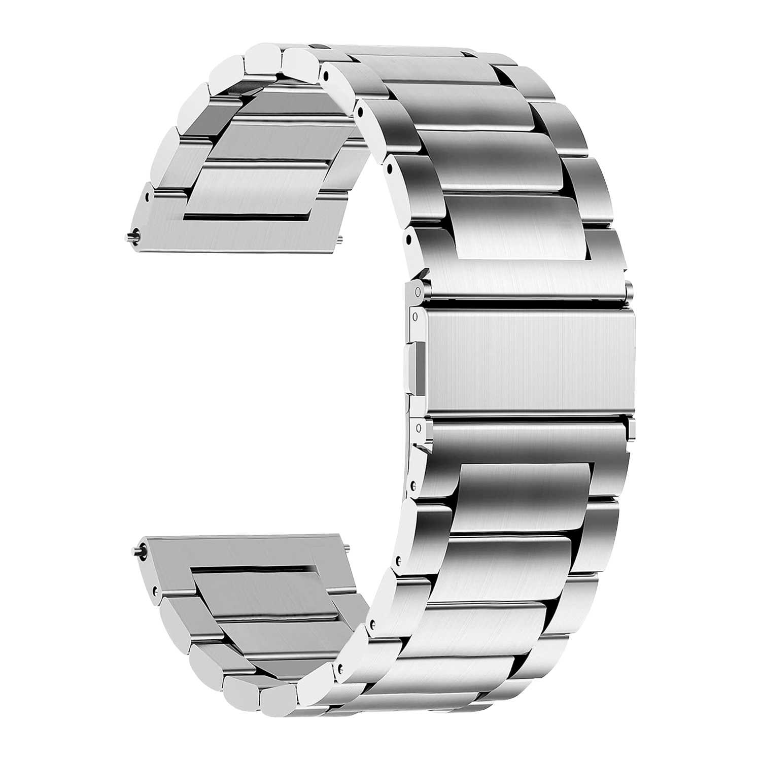 Ociodual Correa Reloj Correa Metálica Acero Inoxidable Color Plata 24mm Correa Reloj Inteligente Reloj Hombre Smartwatch Mujer Pulsera Hombre Reloj Mujer Pulseras Universales Liberación Rápida