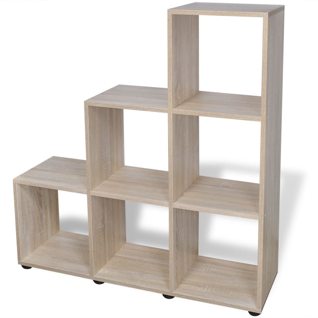 Vidaxl Estantería Forma de Escalera Madera Contrachapada Blanco