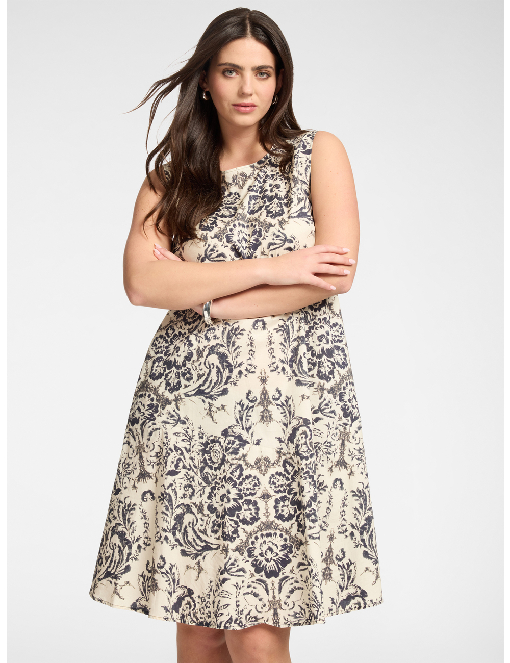 Elena Mirò - Vestido estampado en popelín