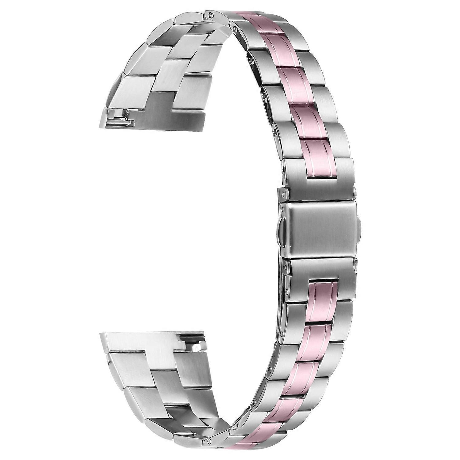 Correa de acero inoxidable de tres cuentas para reloj inteligente TicWatch GTX, tipo B