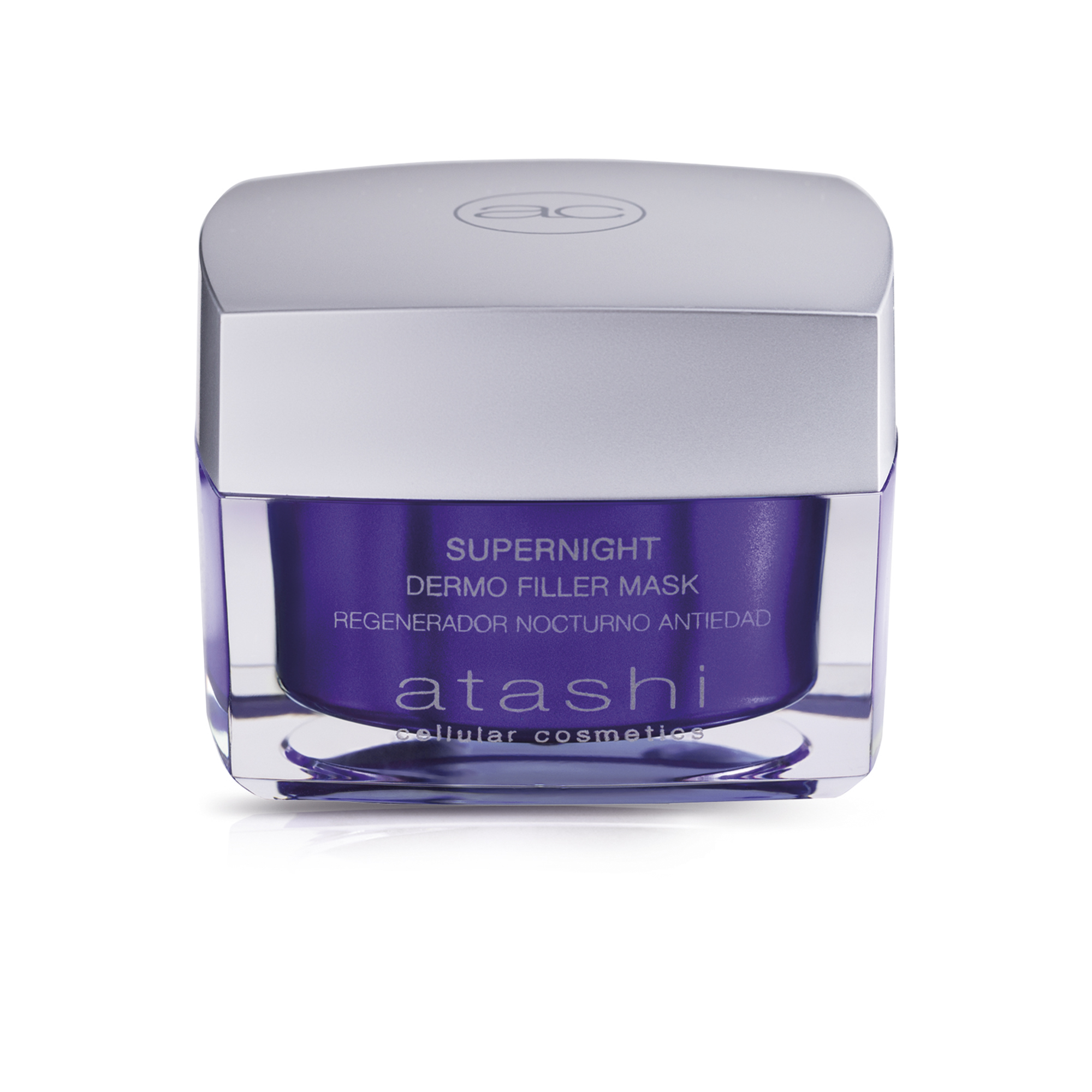 Atashi Supernight - Dermo Filler Mask, Redensifica y Rejuvenece en una Noche, Reduce Arrugas, Piel Hidratada y Tono Uniforme, Repara y Protege de Luz Azul, Ácido Hialurónico, Niacinamida - 50 ml
