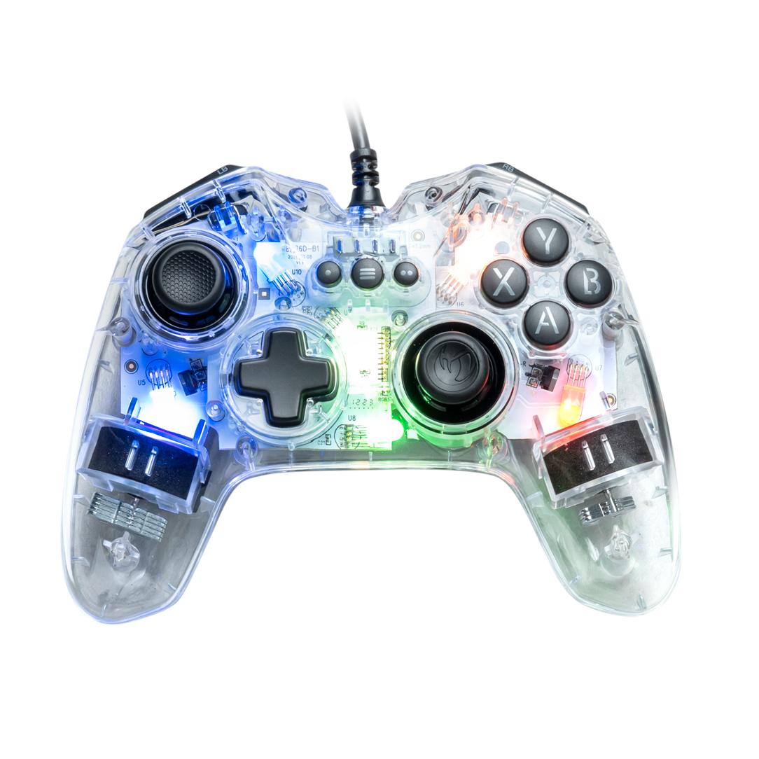 Nacon - Mando para Videojuegos de PC con Luces RGB