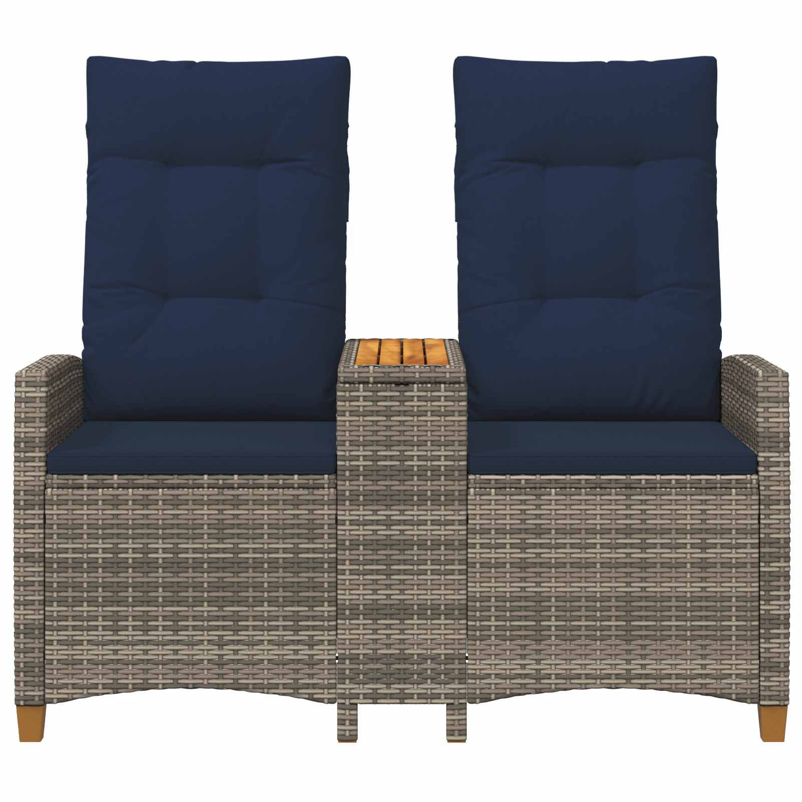 vidaXL Banco reclinable con mesa 126 x 65 x 112 cm