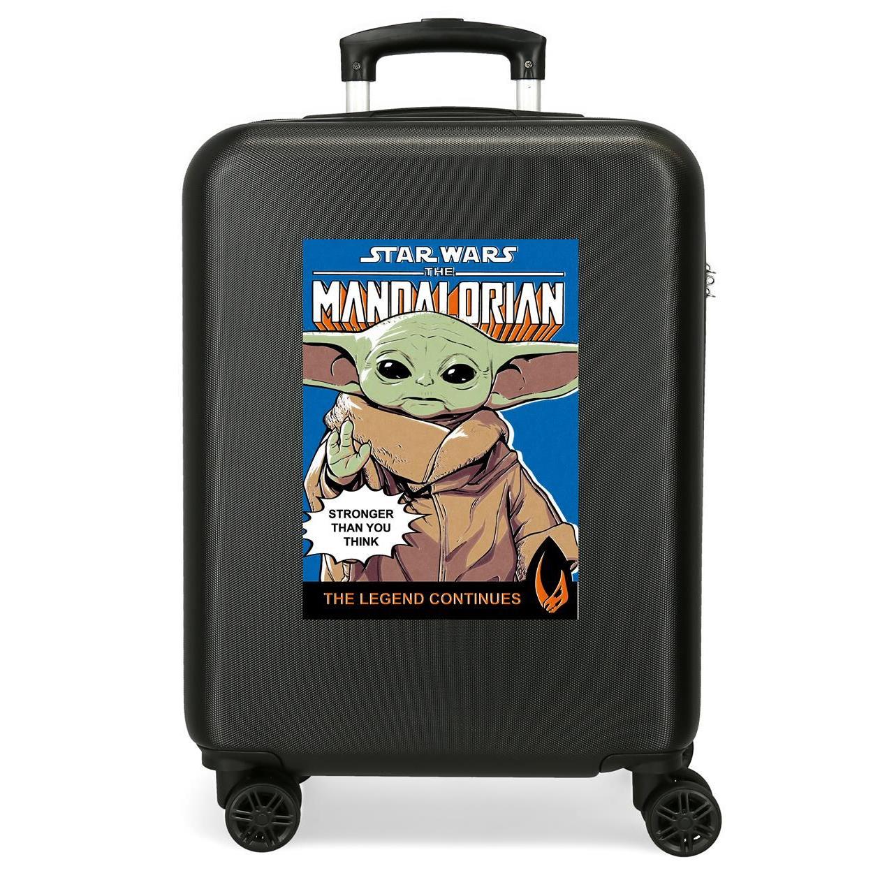 Maleta de cabina Star wars the mandalorian negro 55x38x20cm