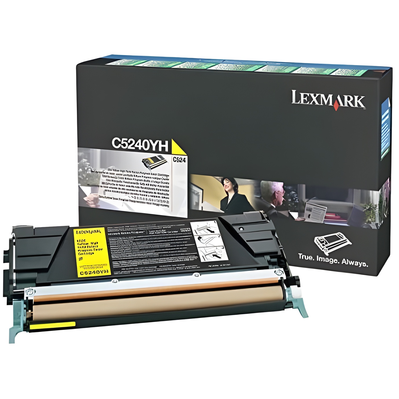 Lexmark toner c-524/532/534 retornable alto rendimiento amarillo