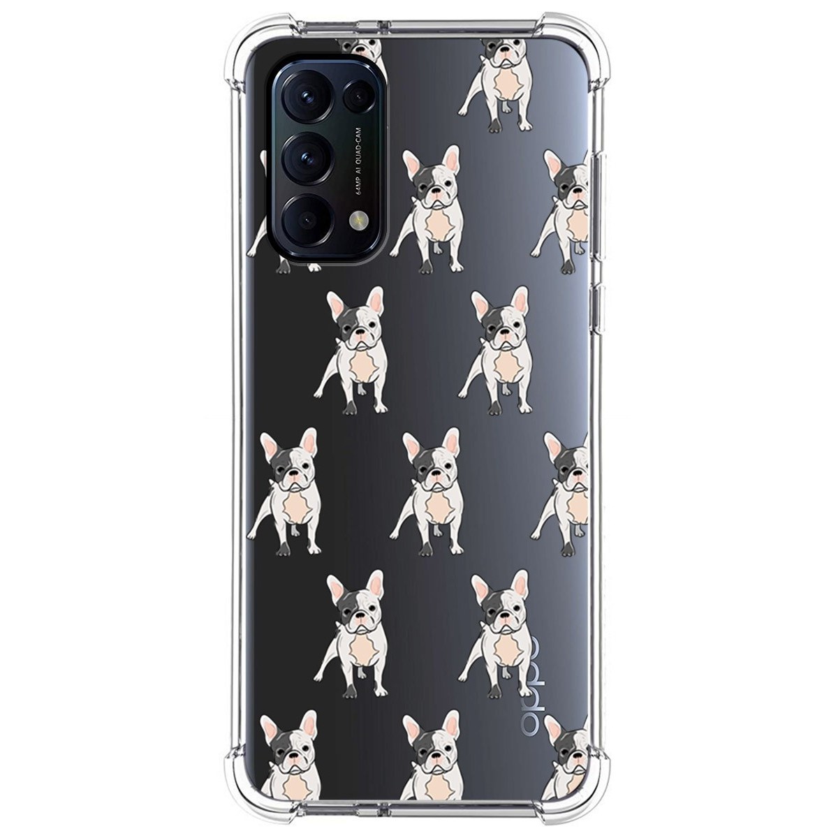 Funda Silicona Antigolpes para Oppo Find X3 Lite 5G diseño Perros 12 Dibujos
