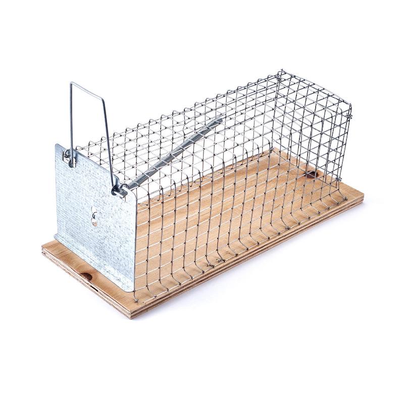 Ratonera jaula metalica base madera 29 largo 12 ancho 1 585 001