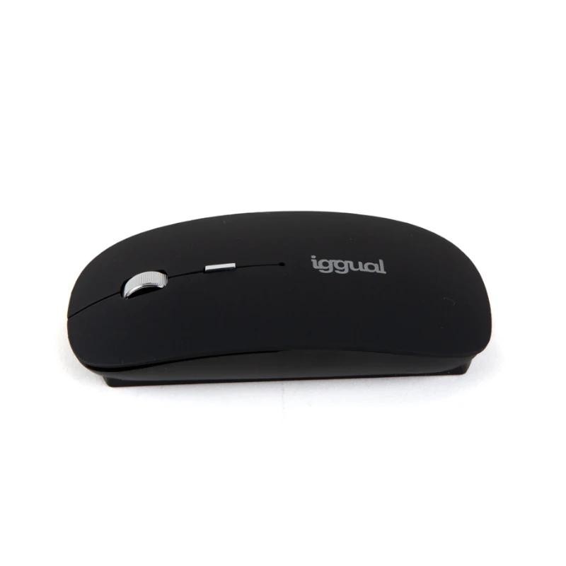 Iggual Ratón Inalámbrico Bluetooth BOM-1600DPI Negro