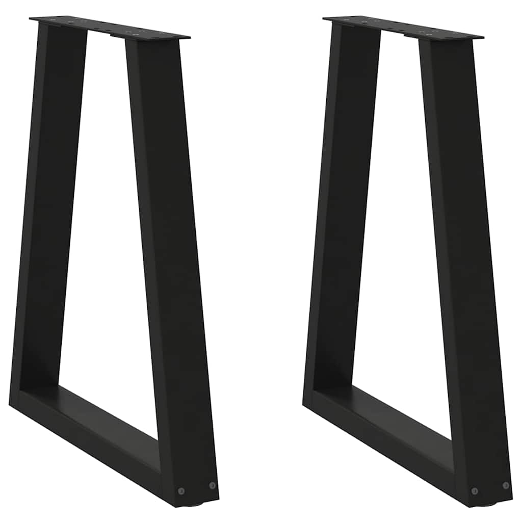 vidaXL Patas para mesa de comedor en forma de V (2 unidades) 60 x (72-73,3) cm, acero