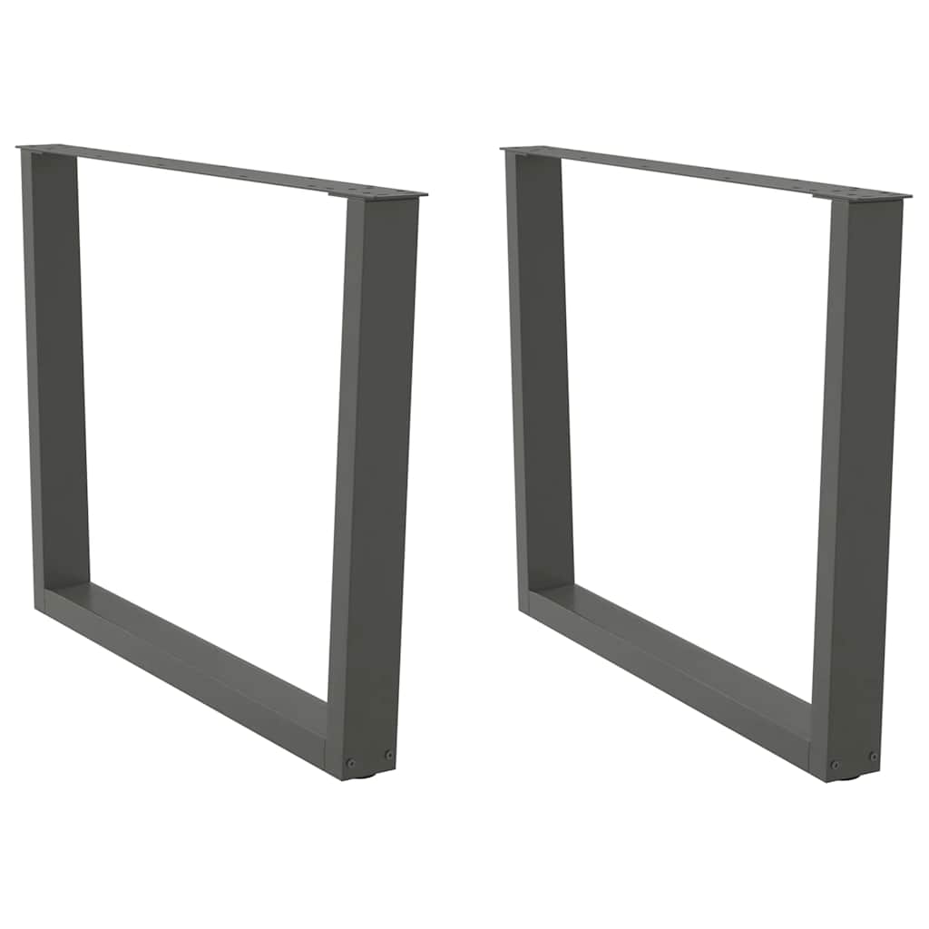 vidaXL Patas para mesa de comedor en forma de V (2 unidades) 100 x (72-73,3) cm, acero
