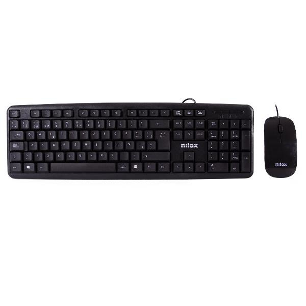 Nilox Bundle Teclado + Rat N Flat Usb Esp