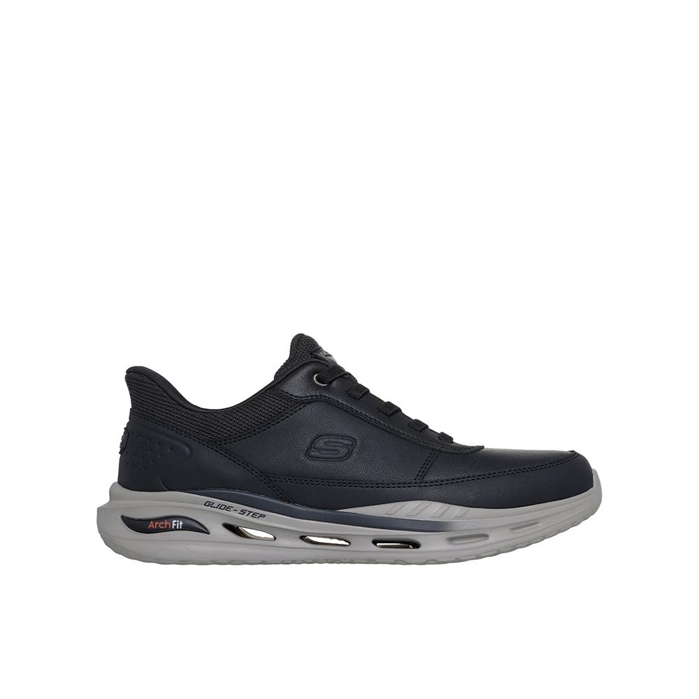 Skechers Arch Fit Orvan - Moxley Zapatillas deportivas para hombre negro en piel y sintético 86994