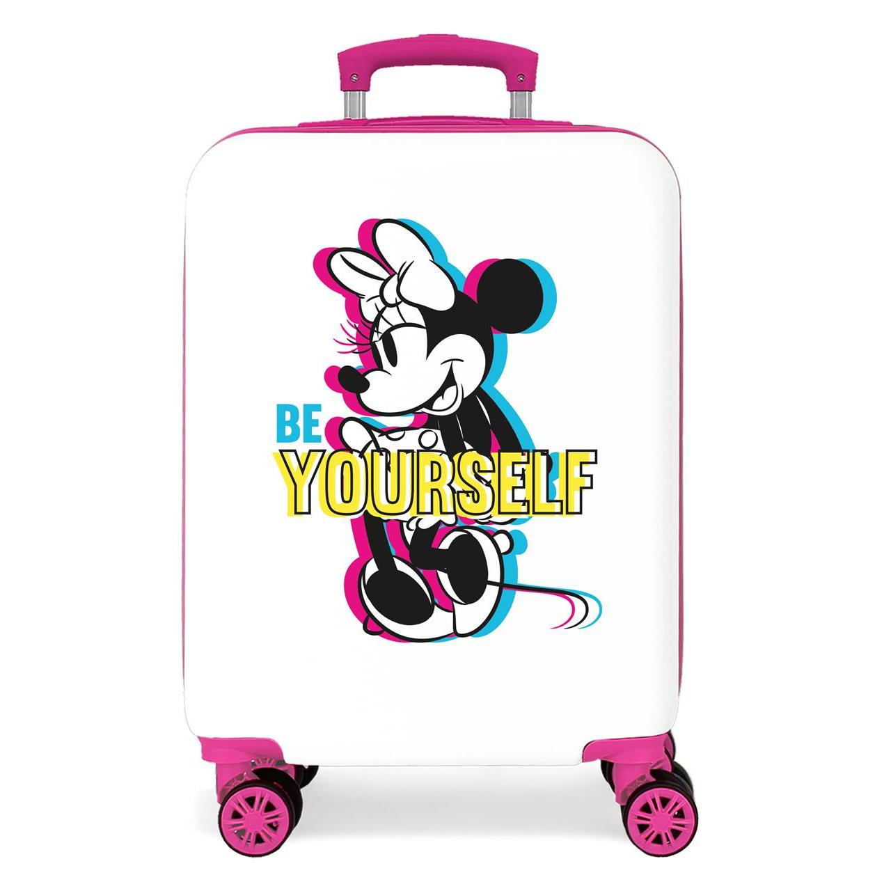 Maleta de cabina Disney Traits Blanco 55x38x20cm