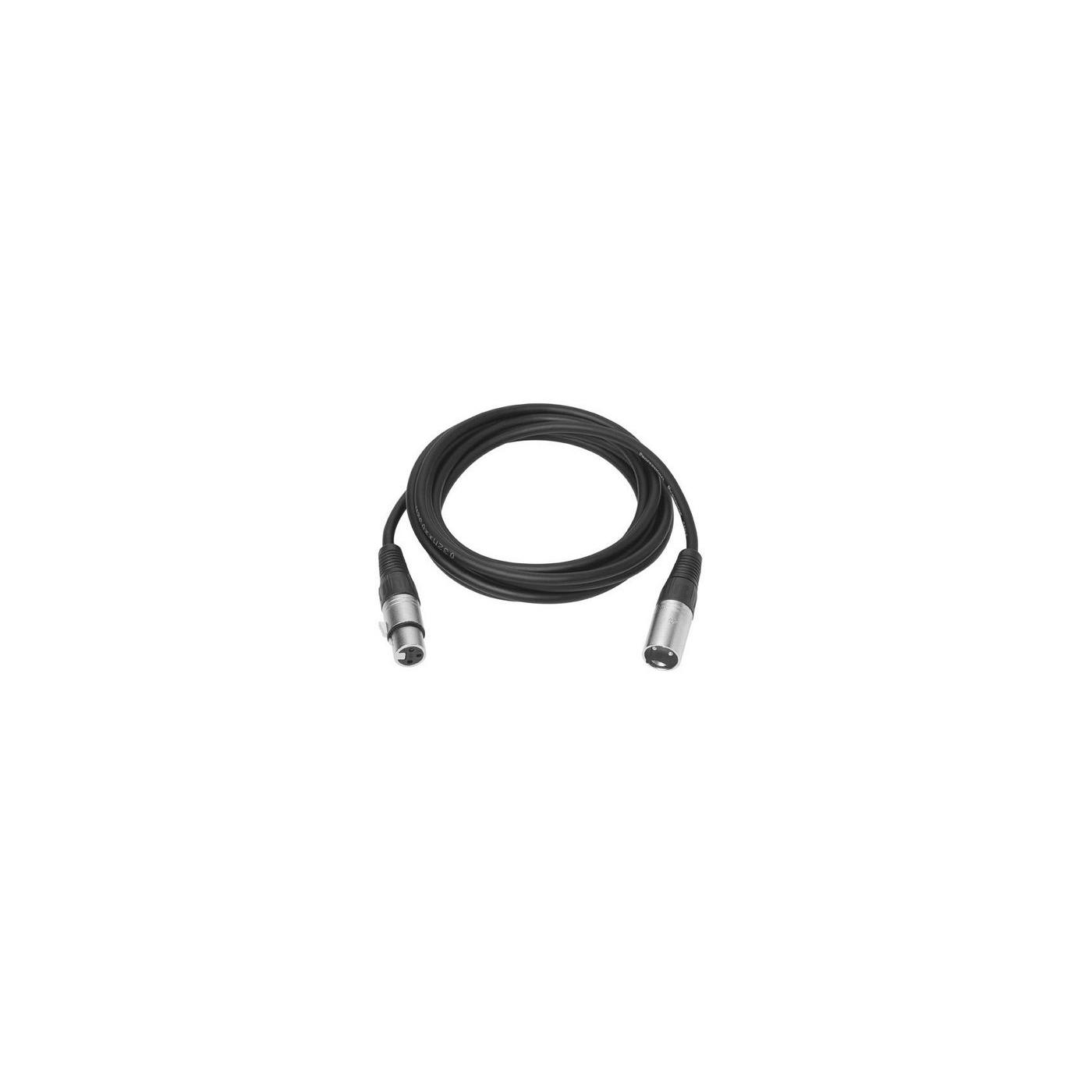 Cable de Audio Vivolink XLR F - XLR M 0,5m para Micrófono y Sonido Balanceado