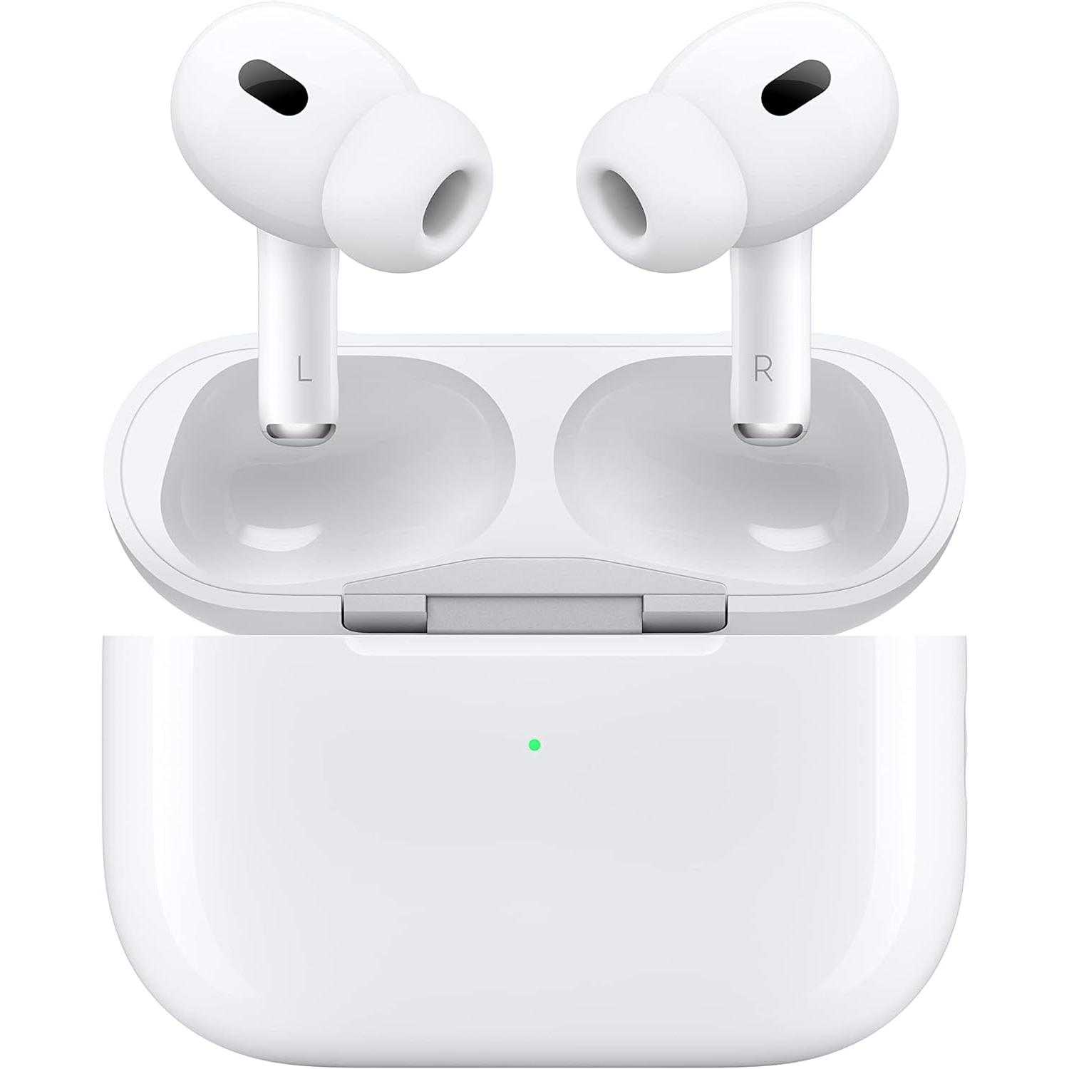 Apple - Apple AirPods Pro (2.ª generación) con estuche de carga  magSafe (USB‑C) ​​​​​​​