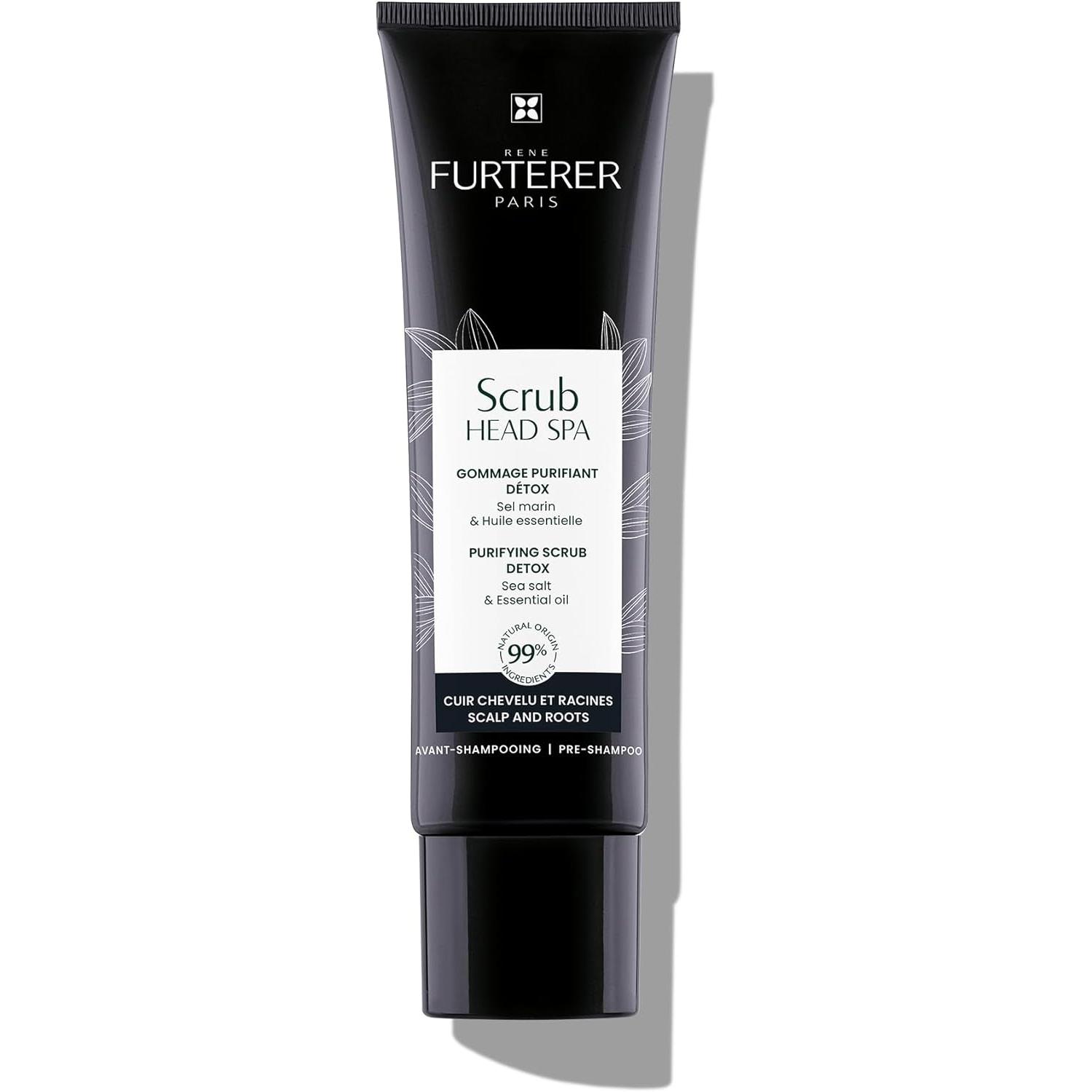 RENE FURTERER HEAD SPA EXFOLIANTE PURIFICANTE DETOX 1 ENVASE 150 ML Tratamiento exfoliante diseñado para limpiar en profundidad el cuero cabelludo, eliminando impurezas, residuos de productos y exceso de sebo