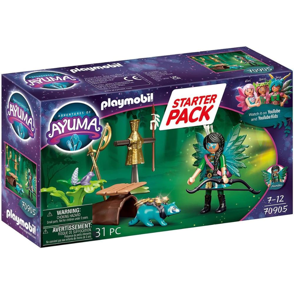 PLAYMOBIL Ayuma, Knight Fairy con mapache (70905) Starter Pack