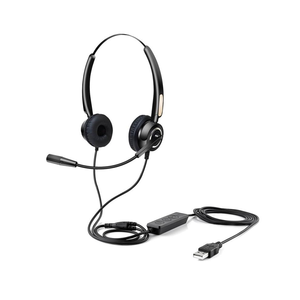 Urban Factory USB HEADSET WITH REMOTE CONTROL Negro