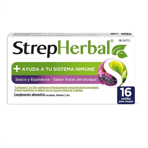 Strepherbal Sauco Equinacea Y Frutos 16 Unds.