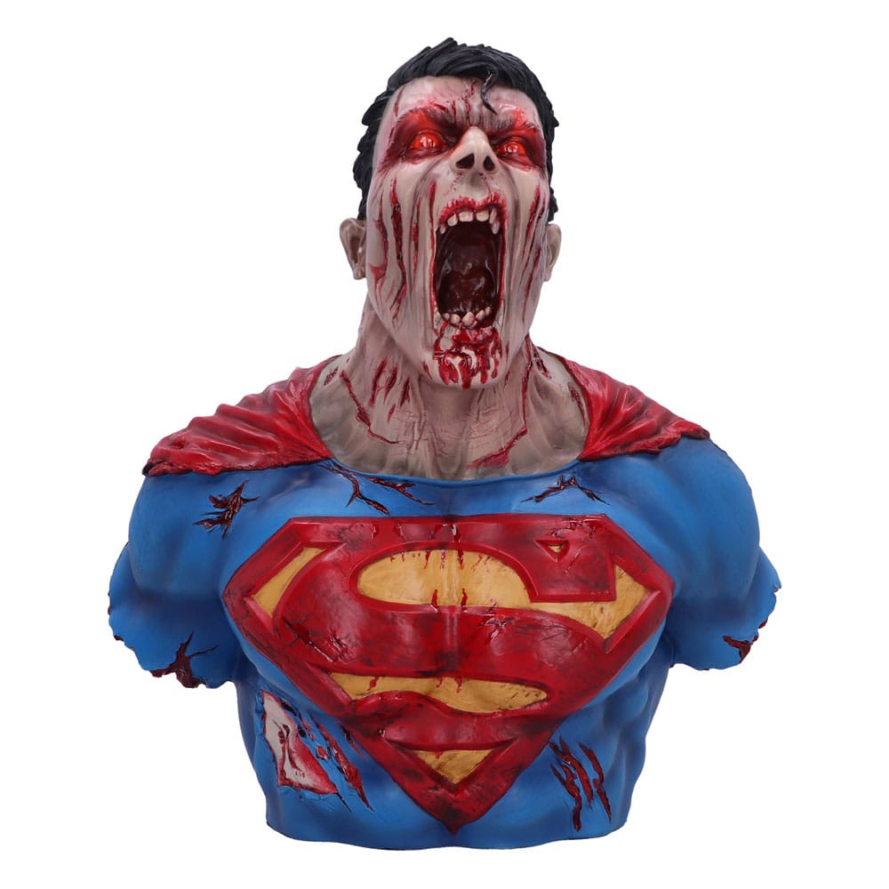 Nemesis Now Superman DCeased Busto 30 cm, Resina, Producto Oficial de DC, Busto de Zombi Dceased de Superman, Fundido en la Mejor Resina, Pintado a Mano por Expertos