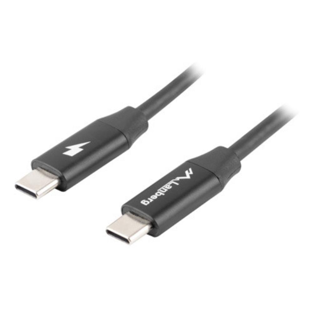 Cable USB C Lanberg CA-CMCM-40CU-0010-BK 1m Negro chapado en oro