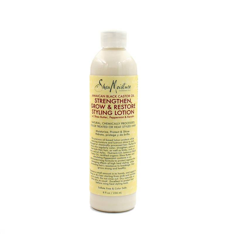 Shea Moisture - Shea moisture jamaican black castor oil styling loción 236 ml, crema de peinado para cabello rizado.