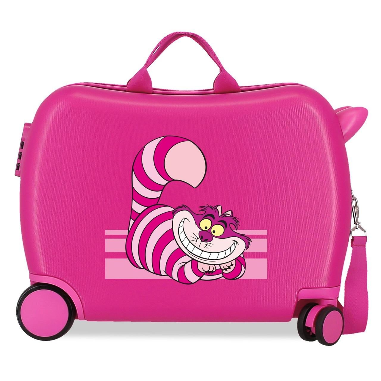 Disney - Maleta infantil Gato Risón Fucsia 50x38x20 cm