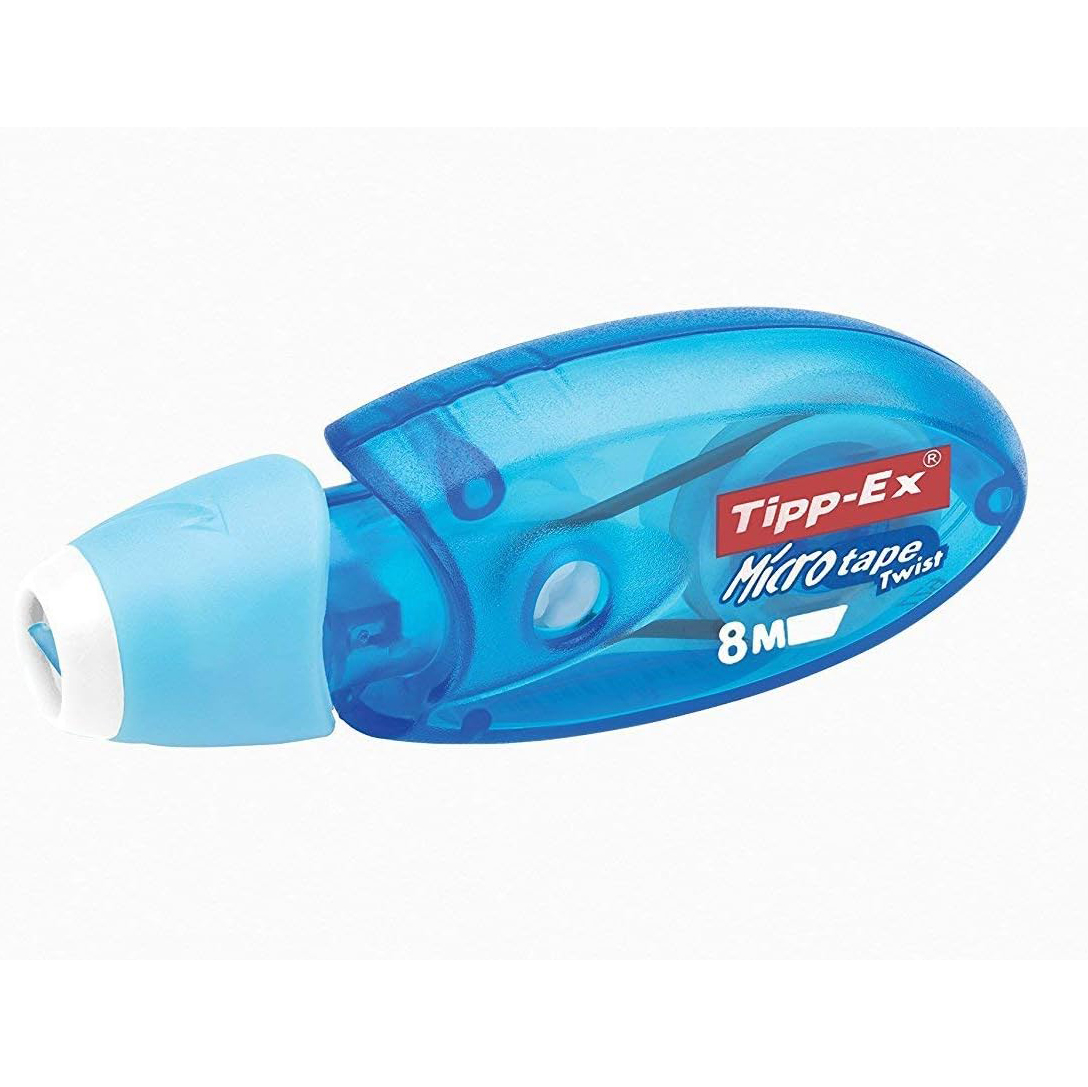 Tipp-Ex Micro Tape Twist Cinta Correctora Cabezal Rotativo 8 m x 5 mm - Azul