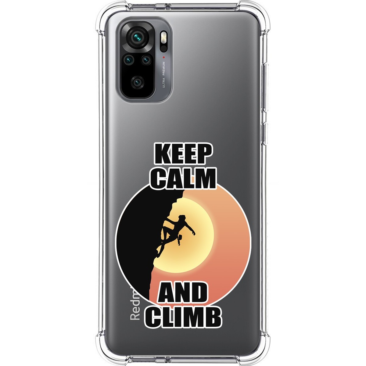Tumundosmartphone Funda Silicona Antigolpes para Xiaomi Redmi Note 10 / 10S diseño Mujer Escalada Dibujos