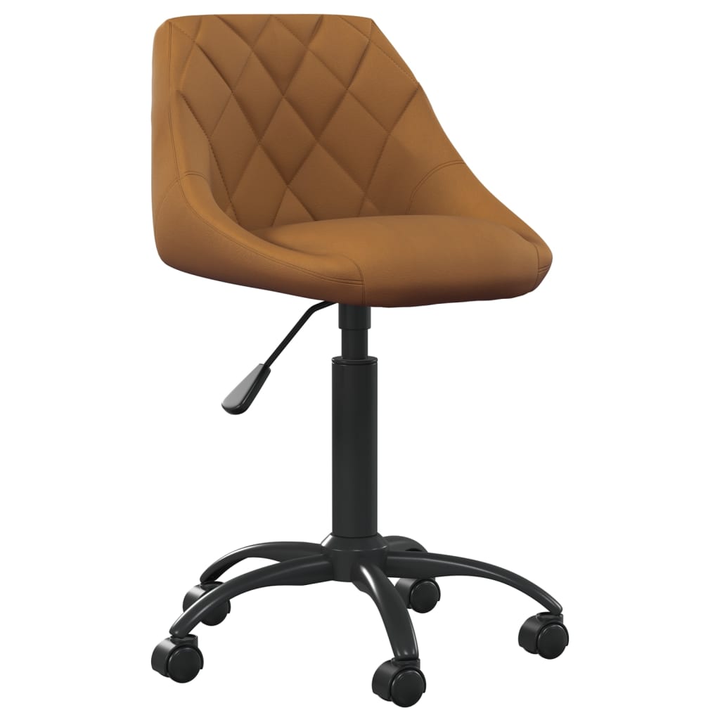 vidaXL Silla de comedor de terciopelo marrón
