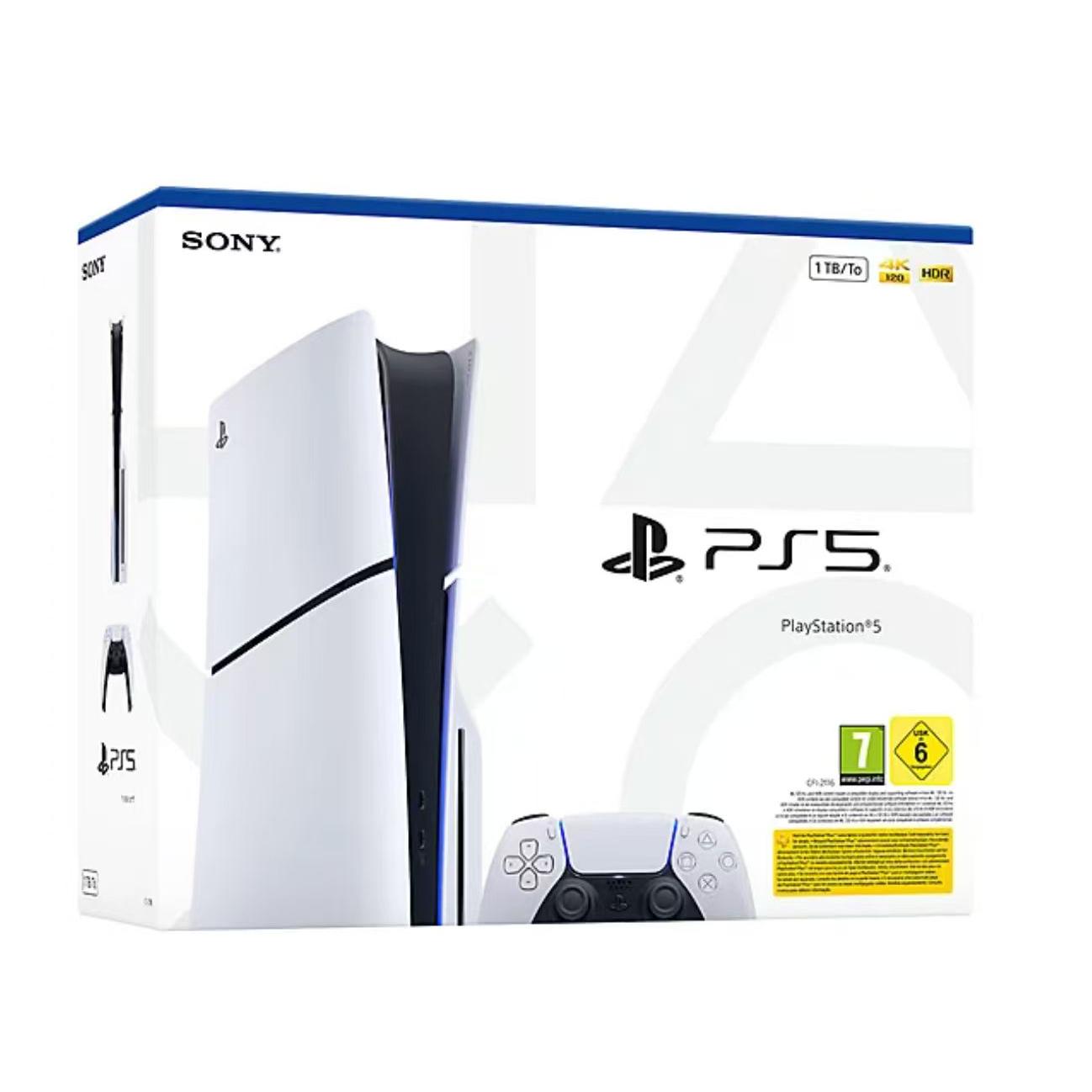 CONSOLA PS5 SLIM WHITE EDITION (1TB) – CHASIS E – VERSIÓN CON LECTOR – 1 MANDO DUALSENSE