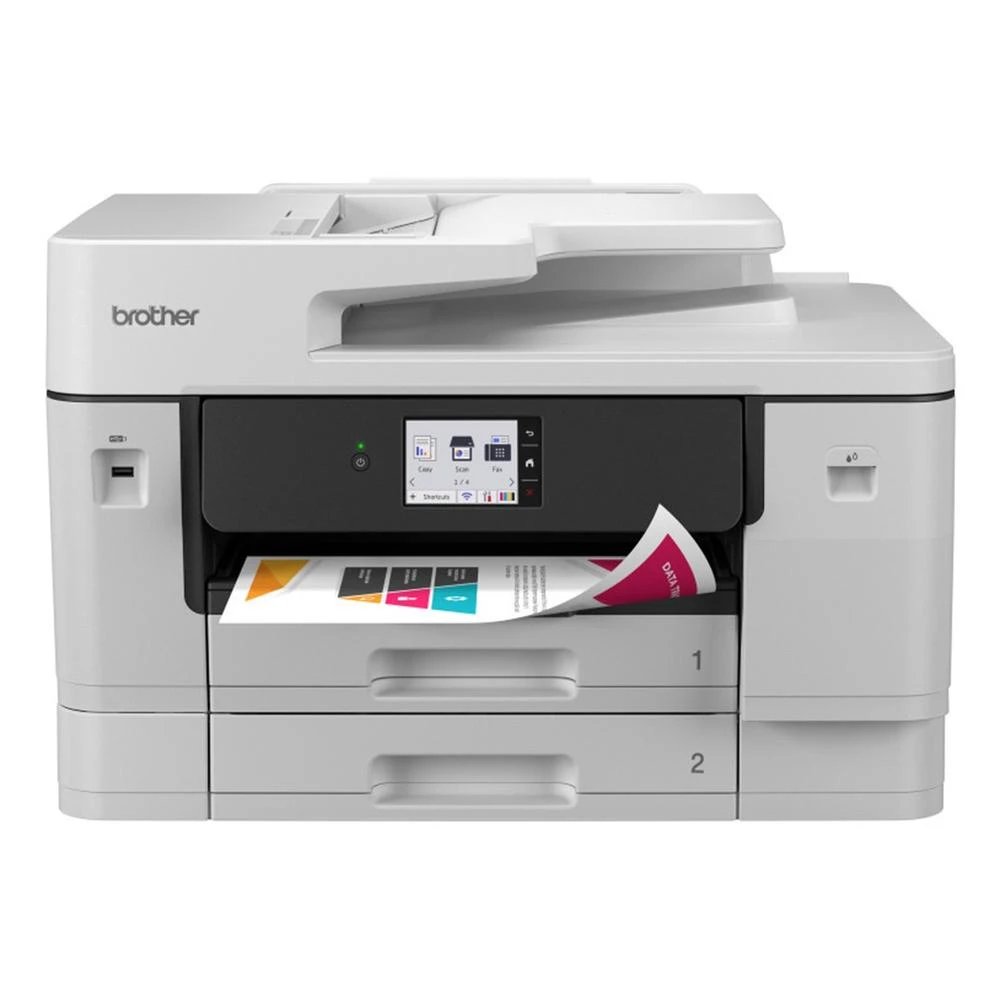 Impresora Inyección de tinta 3 A A4 Wifi Brother MFCJ6960DWRE  | 31 Hasta ipm, 1.200 Hz, Impresión, copia y escaneo, Ethernet Gigabit y Wi-Fi, Blanco
