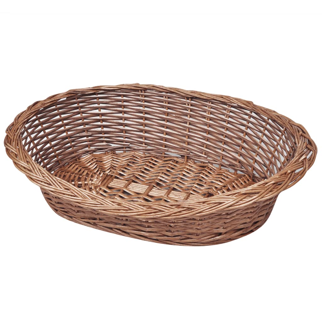 vidaXL Cesta para Perros/Cama para Mascotas Canasta de Gatos Sauce Natural Dimensiones 50 cm, 69 cm, 90 cm