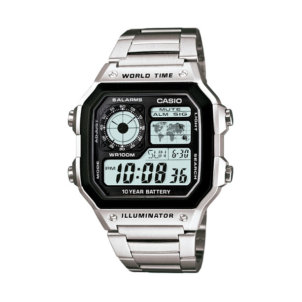 Casio Reloj analógico digital AE-1200WHD-1AVEF , para Hombre