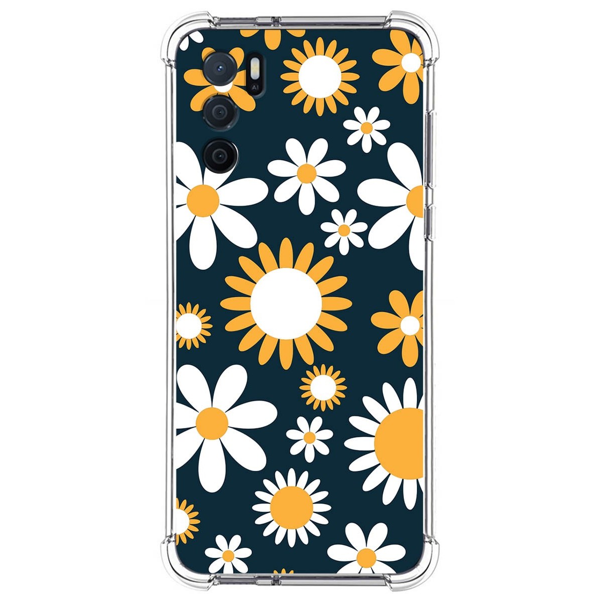 Funda Silicona Antigolpes para Oppo A16 / A16s diseño Flores 08 Dibujos