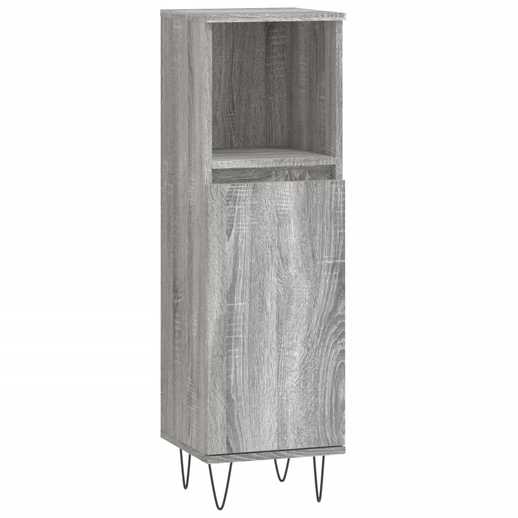 vidaXL Armario de baño madera contrachapada 30x30x100 cm en color Roble Sonoma/Madera antigua/Roble artisan y más | almacenamiento funcional diseño moderno para baño dormitorio sala