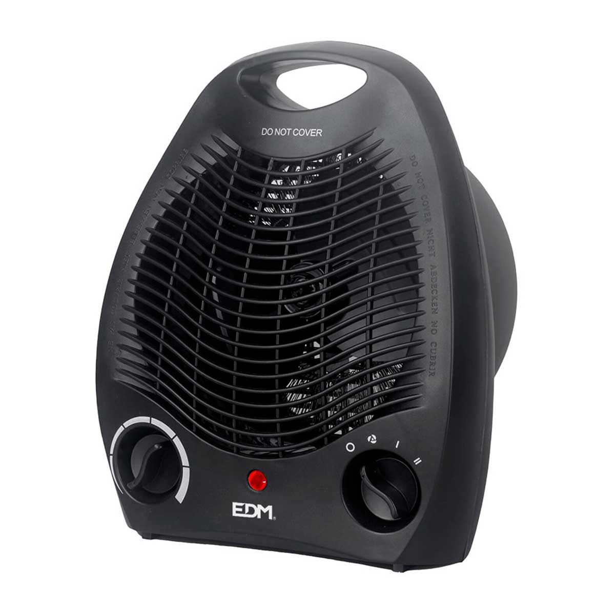 Edm - Calefactor ventilador EDM 2000W diseño vertical negro