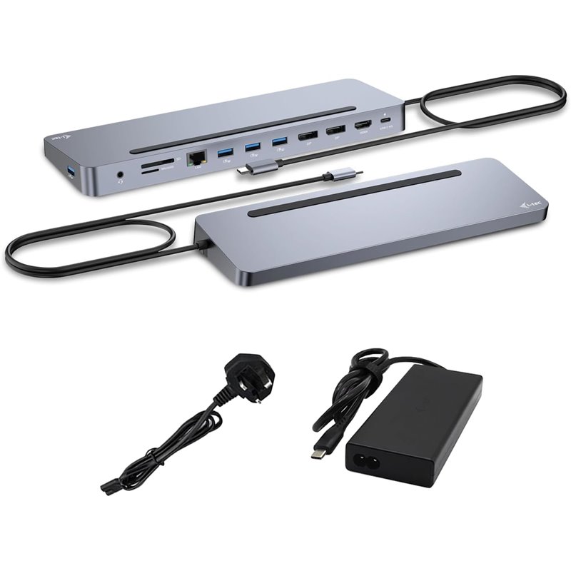 Usb-c metal 4k dock pd 100w + char