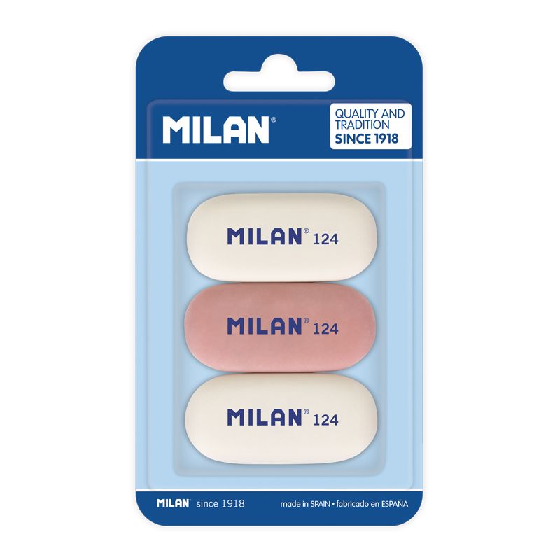 MILAN Blíster 3 Gomas Oval 124 (miga de pan)