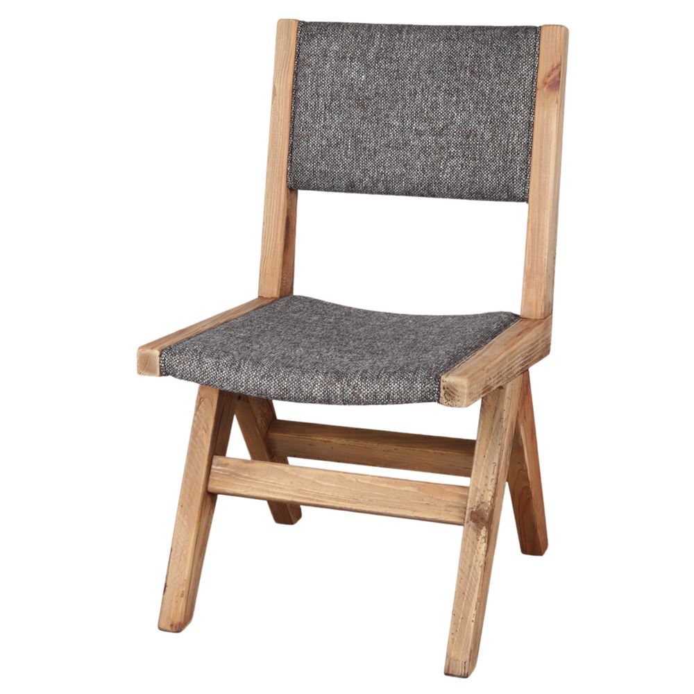 Silla De Madera Tapizada Tamul - Misterwils Furniture For Free Souls 49x87x59